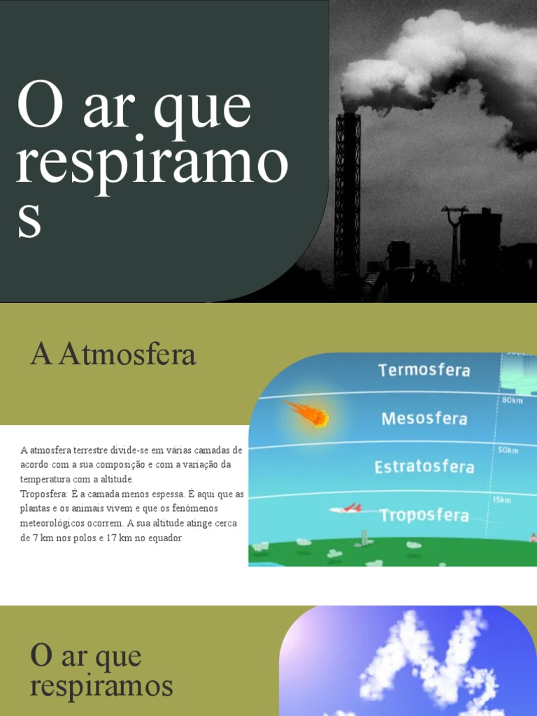 O Ar Que Respiramos | PDF | Oxigênio | Poluição do ar