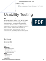 Usability Testing Report Template and Examples ... - Xtensio