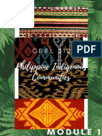 GEEL 312 Philippine Indigenous Communities Module 1