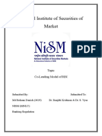 National Institute of Securities of Market: Topic Co-Lending Model of RBI