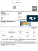 Vehicle Photo With Registration Plate 60 MM X 30 MM: Pollution Under Control Certificate