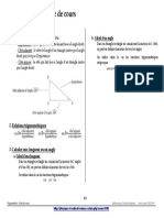 Trigonometrie Fiche Cours