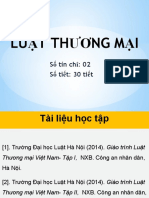 Khái quát Luật thương mại 