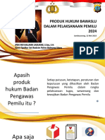 Sosialisasi Dan Implementasi Peraturan Bawaslu