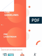 Livestream Guidelines 2020