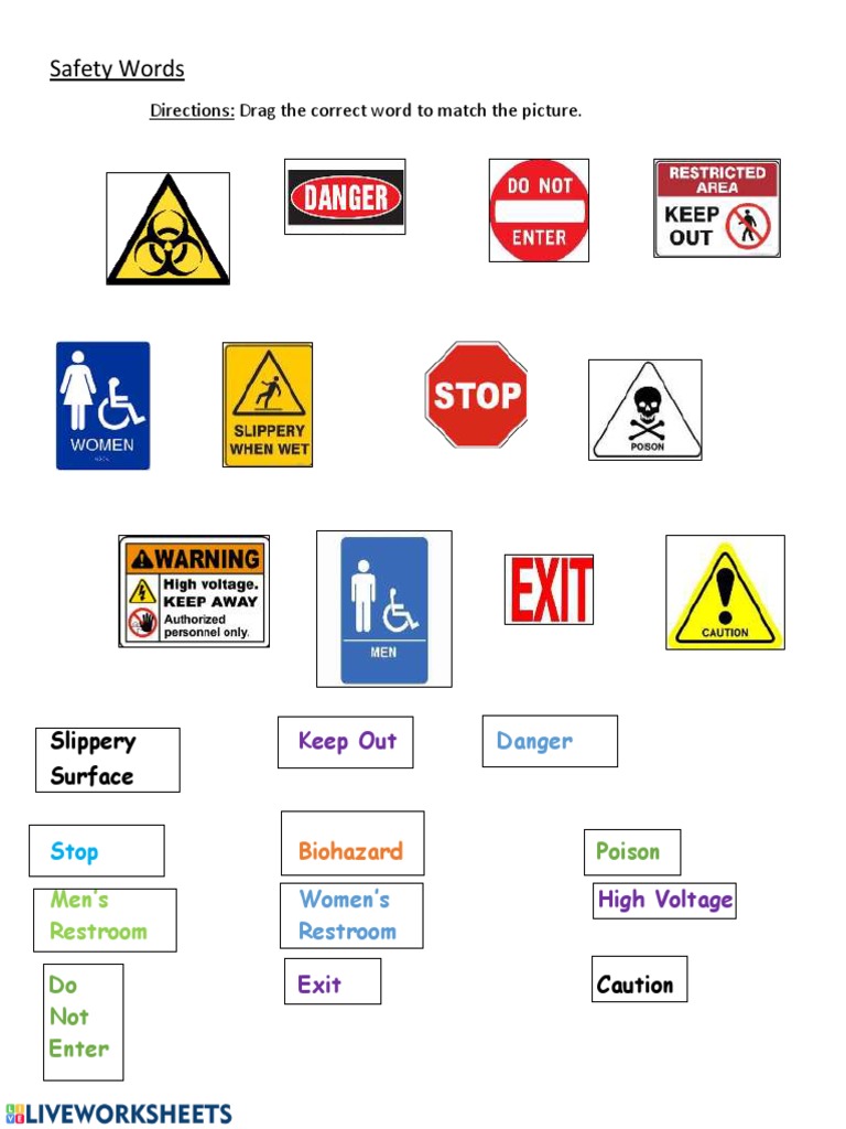 Safety Signs for Kids | PDF