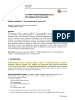 A - Assessing Satisfaction With Public Transport Service by Ordered Multiple Correspondence Analysis