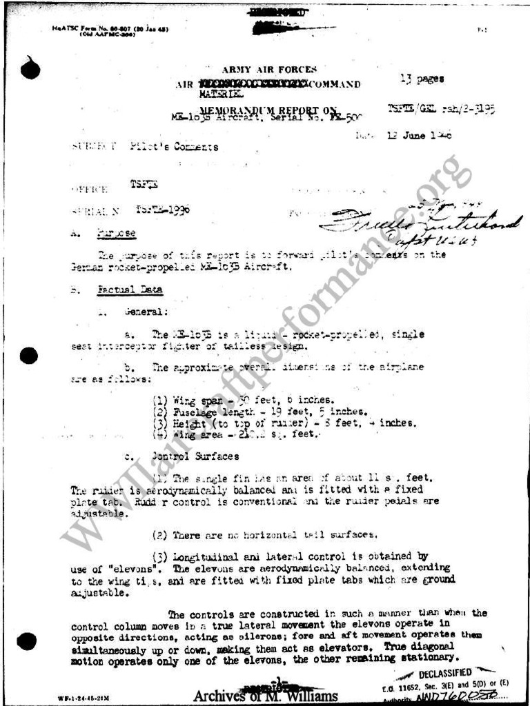 Me 163 Aaf | PDF