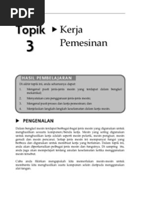 Kerja Pemesinan Pdf