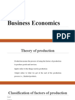 Market and Production Analysis