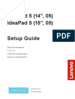 Setup Guide IpeadPad 5 14ILT05