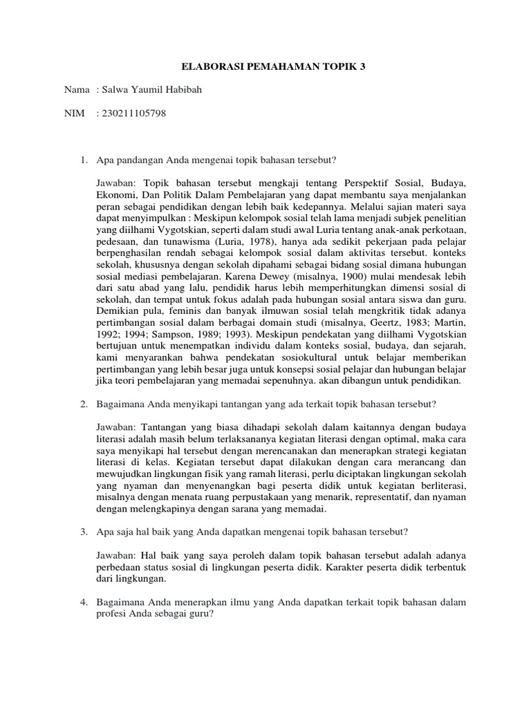 Pemahaman PSE: Sosial dalam Pembelajaran | PDF | Sejarah