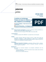 1.Nf en 12665 (Septembre 2011) Terme de Base Et Criteres Pour La Specification Des Exigences en Eclairage