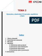 GESTEMP - Tema 3. Demanda y Elasticidad. El Mercado, Equilibrios y Tipos