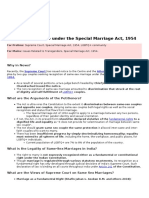Same-Sex Marriage Under The Special Marriage Act, 1954: Why in News?