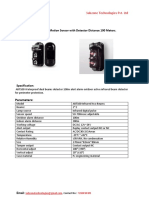 Double Beams Infrared Ir Motion Sensor With Detector Distance 100 Meters