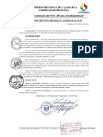 Resolución Ejecutiva Regional #121-2021-GR - Caj /G R. Gobierno Regional de Cajamarca