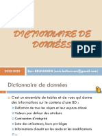 8-Architecture Oracle - Dictionnaire Données