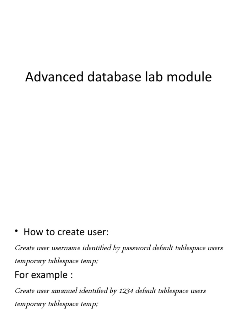 Advanced database pdf user computing sql