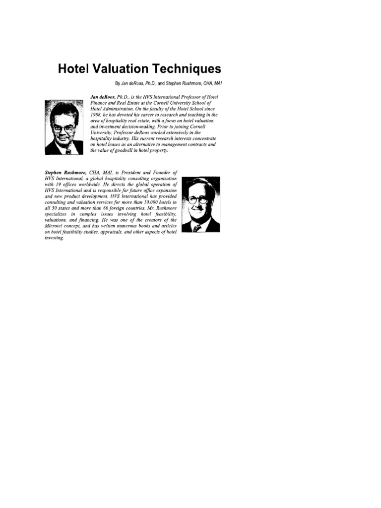 Three Common Valuation Techniques