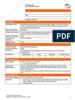 Mathematics Shape Year 5 Sample Assessment Task 3D Object Models and Poster