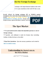 Market For Foreign Exchange