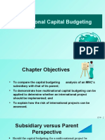 Multinational Capital Budgeting and Restructuring