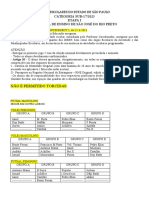 Tabela de Jogos Categoria SUB-17 - 11 A 15-05-2023