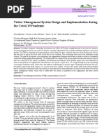 Visitor Management System Design and Implementation During The Covid-19 Pandemic