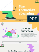 Stay Focused On E-Learning - Lesson Education Presentation