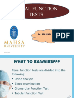 Renal Function Test DR Anupam 20.02.18