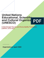 UNESCO - Organizational Report - 2020