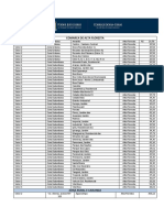 Tabela de Diligencias de Oficiais de Justiça