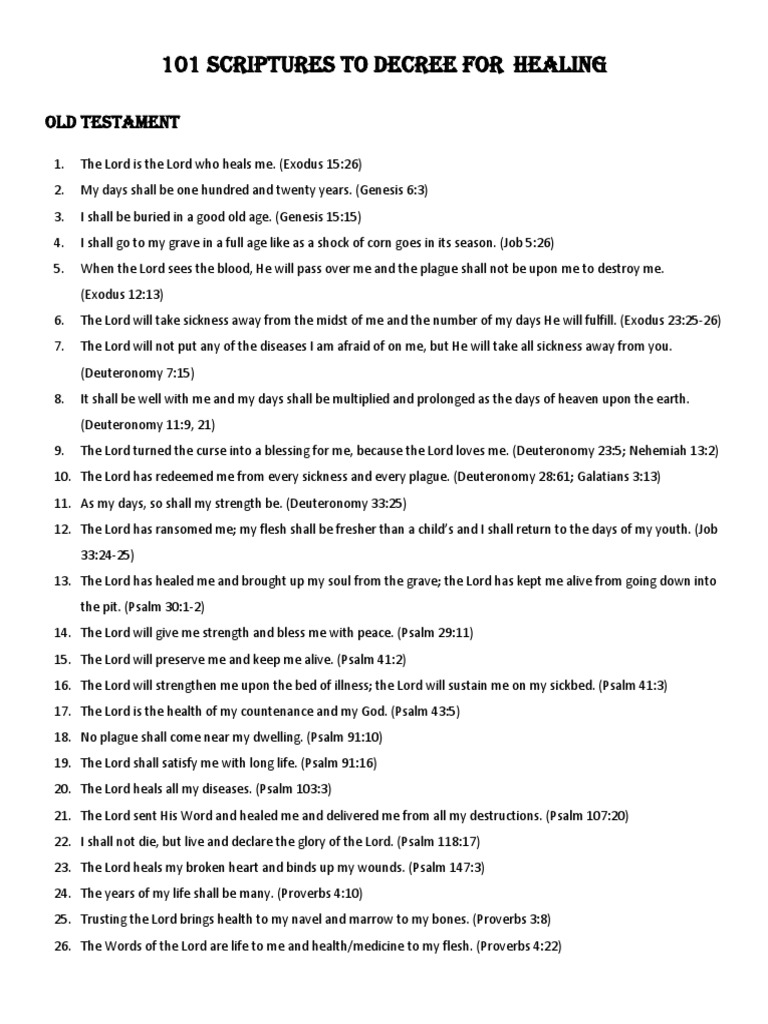 101 healing scriptures pdf jesus acts of the apostles