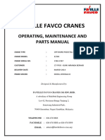 Favelle Favco Cranes: Operating, Maintenance and Parts Manual