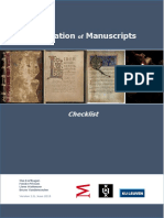 Checklist For The Digitisation of Manuscripts - 2.0 - Ilse Korthagen, Femke Prinsen, Lieve Watteeuw and Bruno Vandermeulen - 2019