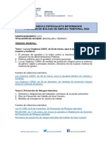 Temario Bolsa Empleo Temporal TÉCNICO ESPECIALISTA INFORMADOR