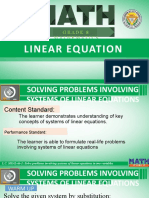 Solving Problems Involving Systems of Linear Equations