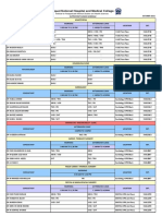 OPD Schedule (October 2021)