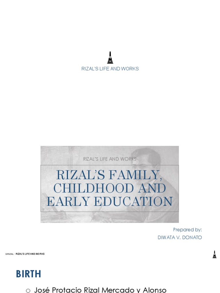 Rizal's Family and Early Education | PDF
