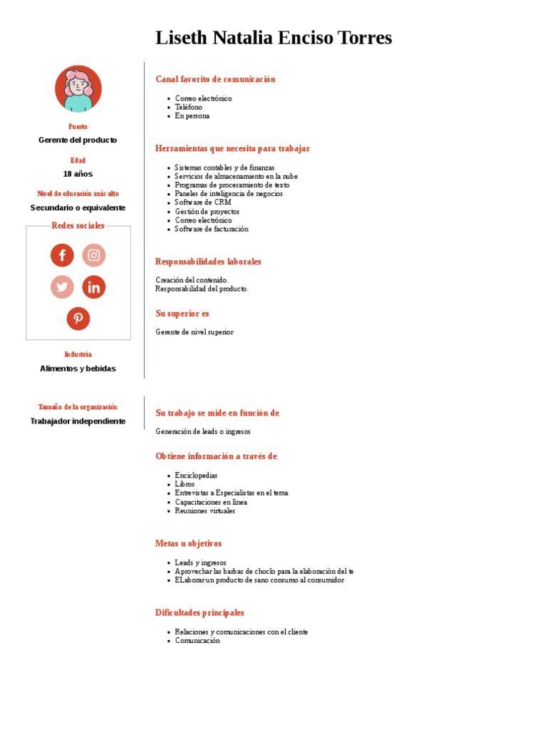 Liseth Natalia Enciso Torres | PDF | Negocios