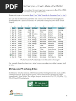 2 8 Excel Pivot Table Examples