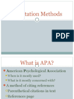 A Pa Citation Methods