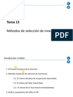 GCTA 17-18 - PresentaciÃ N - Tema 13 - MÃ©todos de SelecciÃ N de Inversiones