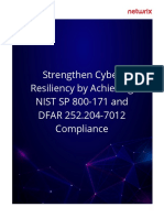 Strengthen Cyber Resiliency by Achieving NIST and DFAR