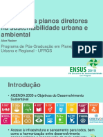 O Papel Dos Planos Diretores Na Sustentabilidade Urbana e Ambiental - Apresentação