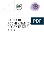 Pauta Acompañamiento Al Aula