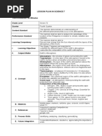 Lesson Plan in Science 7 March 11, 2020 Time Allotment: 60 Minutes