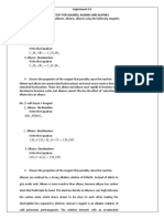 Activity 6 TEST FOR ALKANES Alkenes Alkynes Template