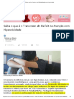 Saiba o Que É o Transtorno Do Déficit de Atenção Com Hiperatividade